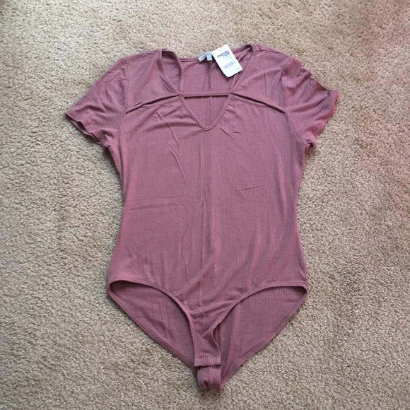 Charlotte Russe Tops - Pink Bodysuit